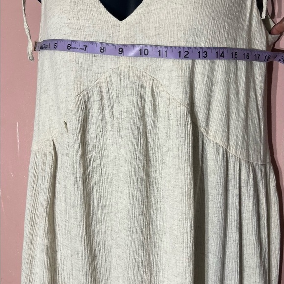 ASOS Design Milkmaid peasant sand boho linen blend cottage core maxi sundress 8 - Picture 8 of 12